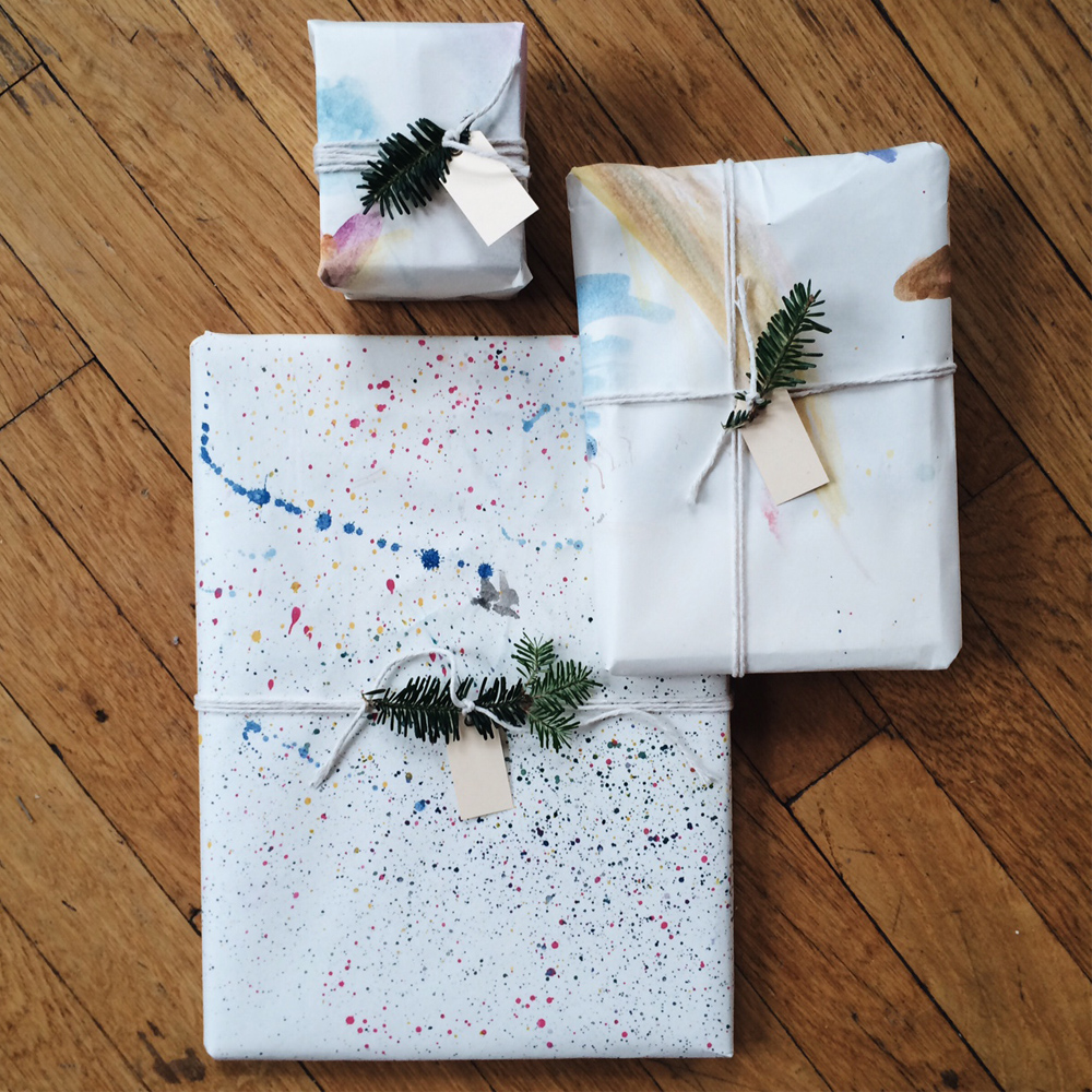 homemade wrapping paper