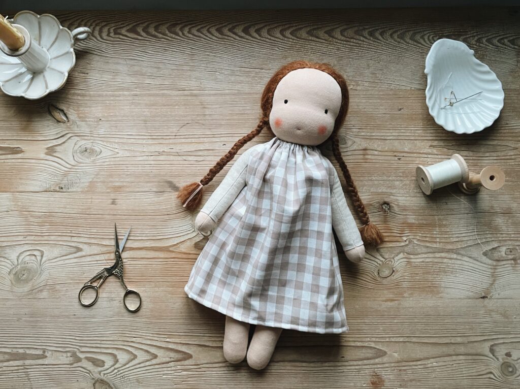 DIY doll dress pattern make yourself little kin studio